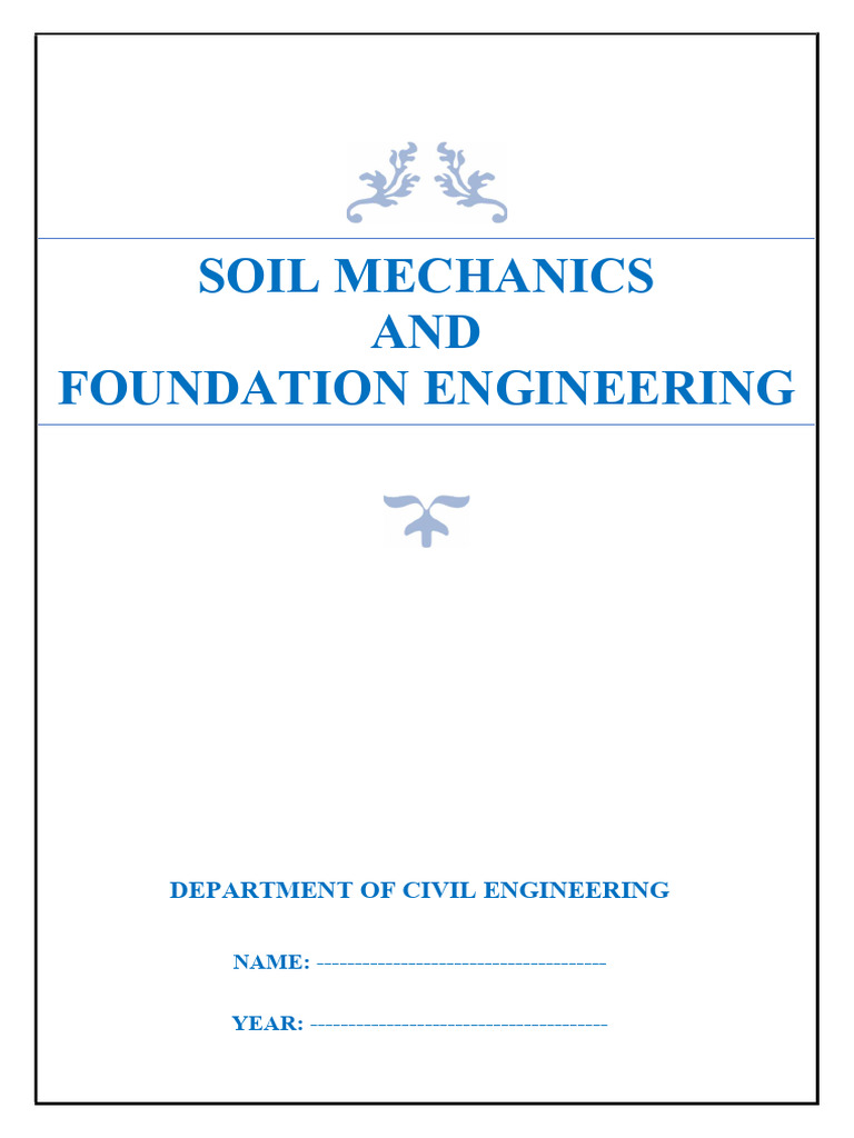 Soil Mechanics and Foundation Engineering | PDF | Deep Foundation ...