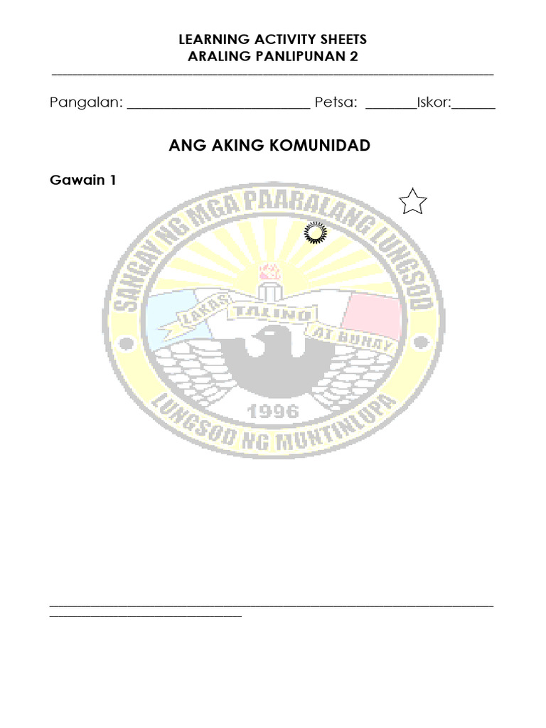 Ap2 Las W1&2 | PDF