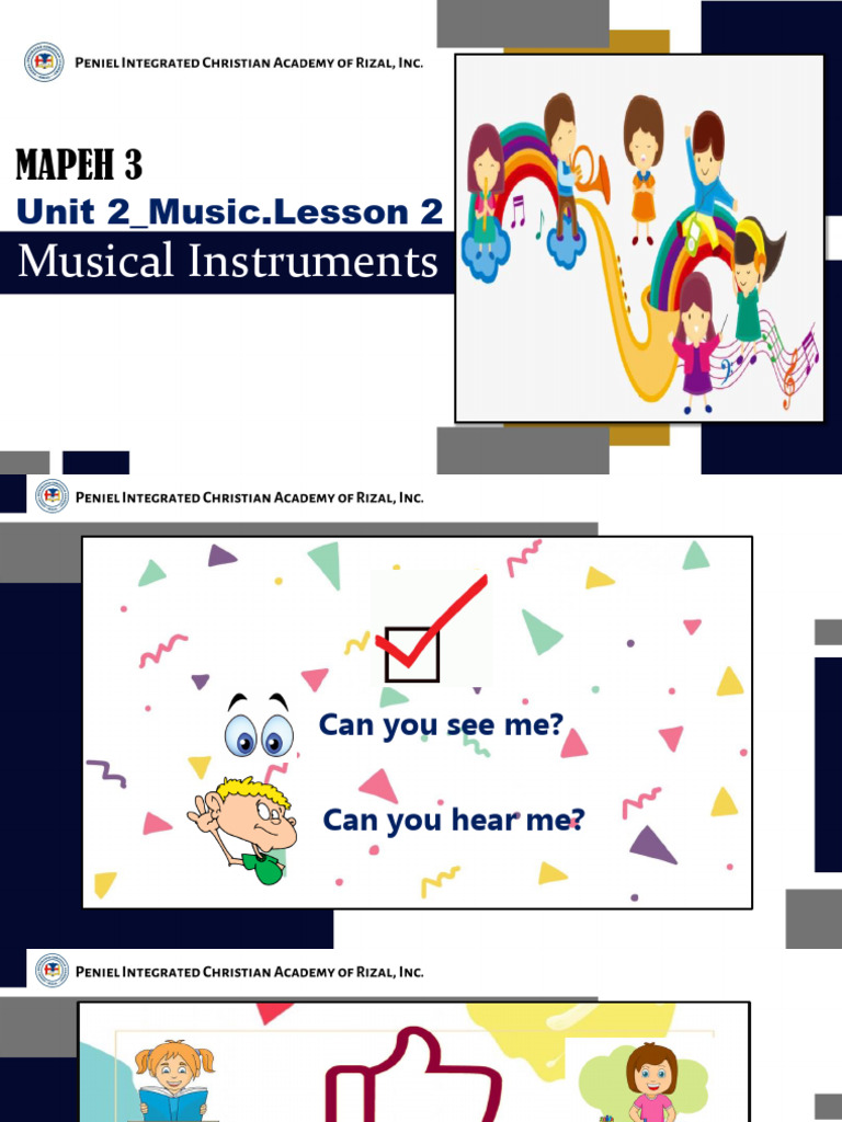 Musical Instruments Overview for MAPEH 3 | PDF