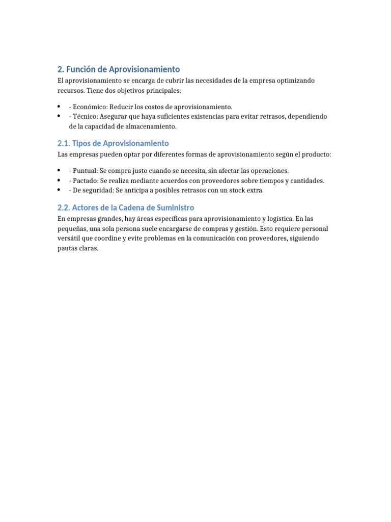 Estrategias de Aprovisionamiento Eficiente | PDF
