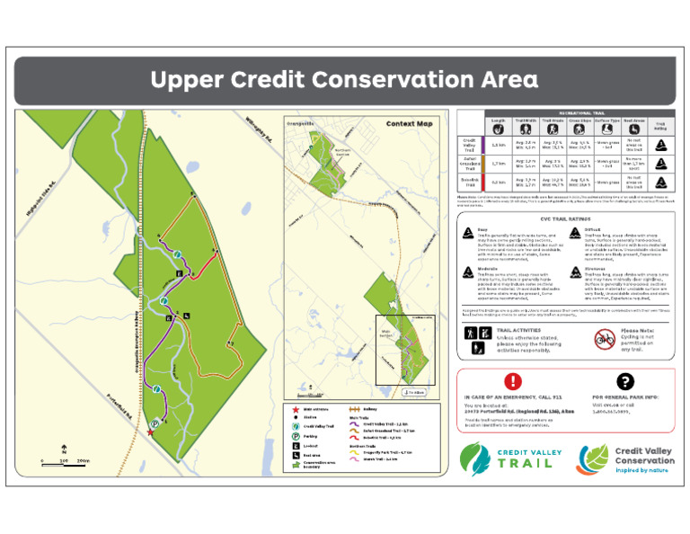 Upper Credit Trail Map Na | PDF