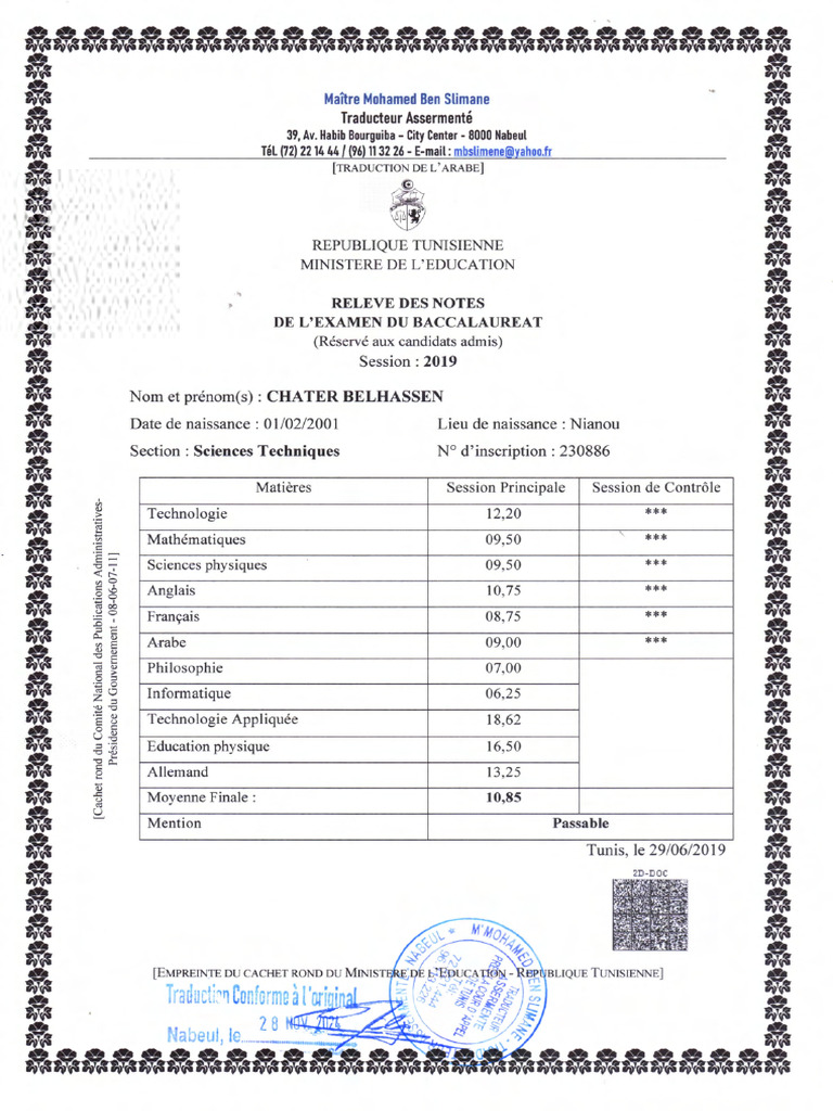 Releved Es Notes Du Baccalaureat | PDF