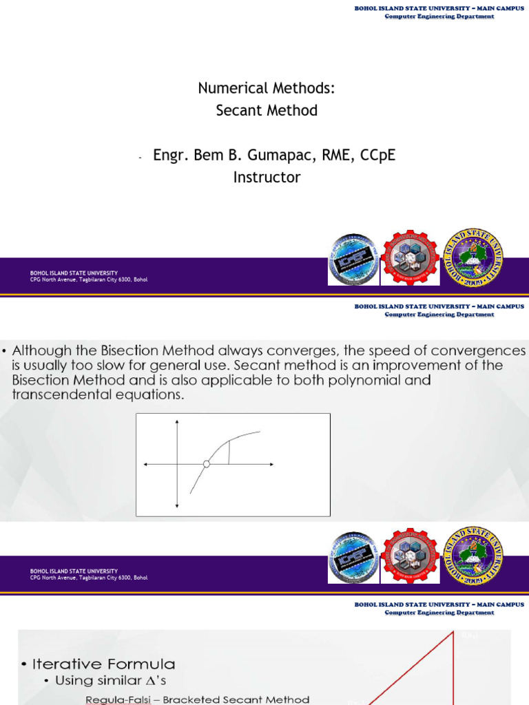 Numerical_Methods_Secant_NR | PDF | Computer Programming | Theoretical ...