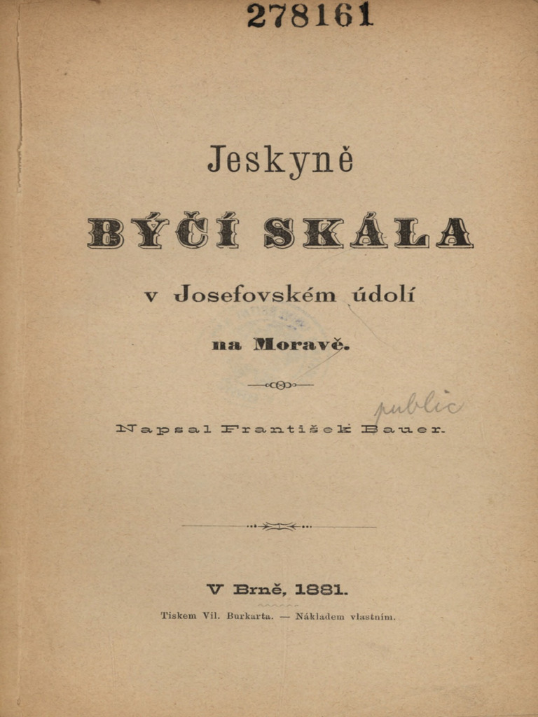 Jeskyne Byci Skala | PDF
