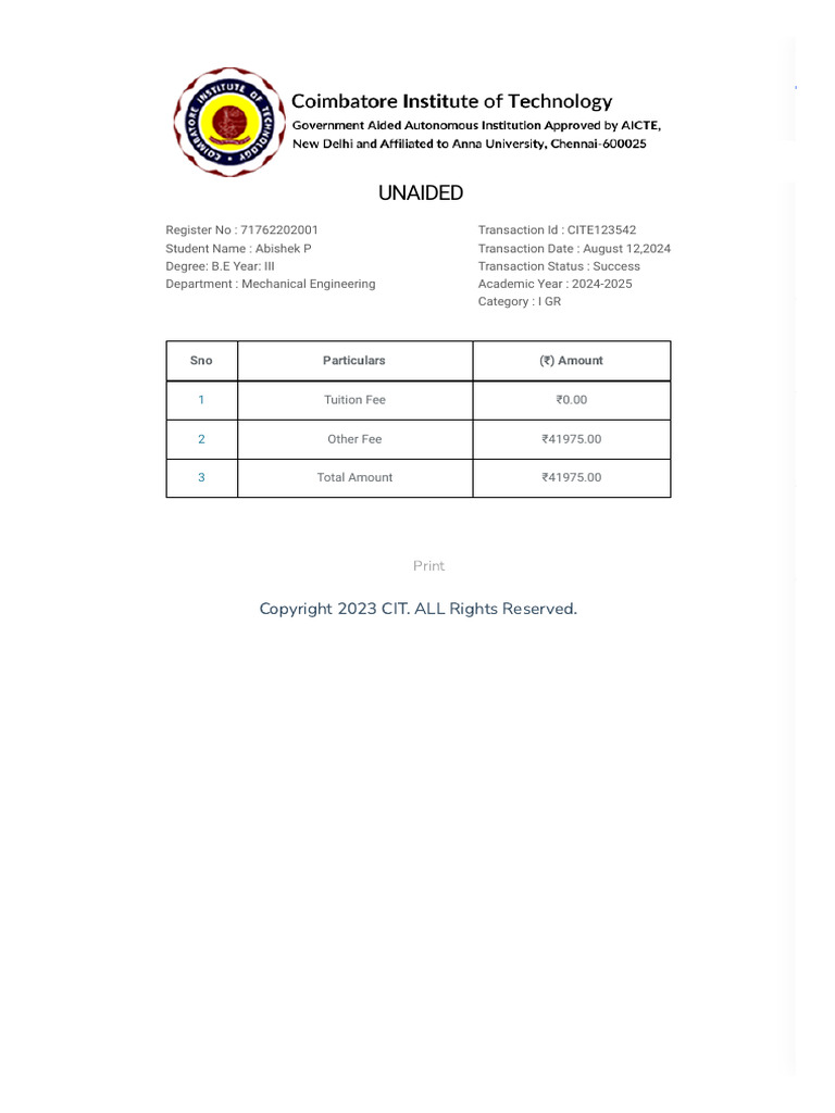 CIT - Coimbatore Institute of Technology in Coimbatore, Tamil Nadu ...