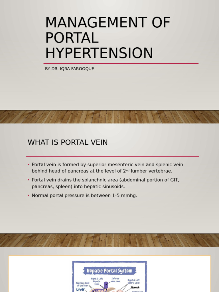 Portal Hypertension Management Guide | PDF | Medical Specialties ...