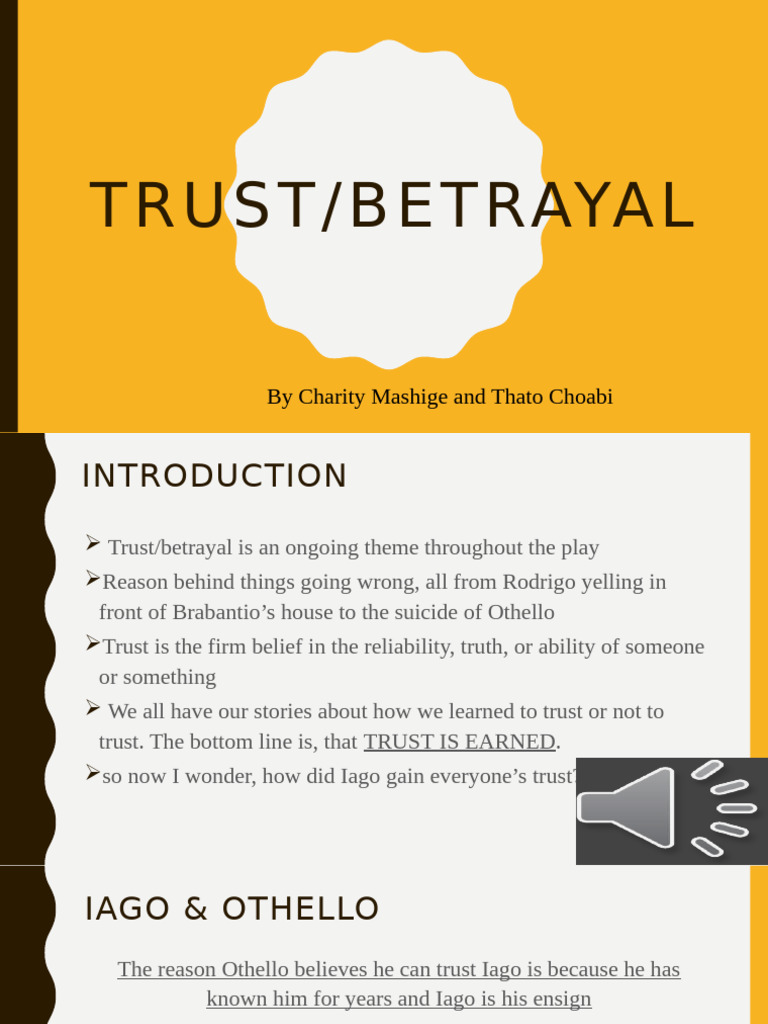 Trust and Betrayal in Othello | PDF | Iago | Othello