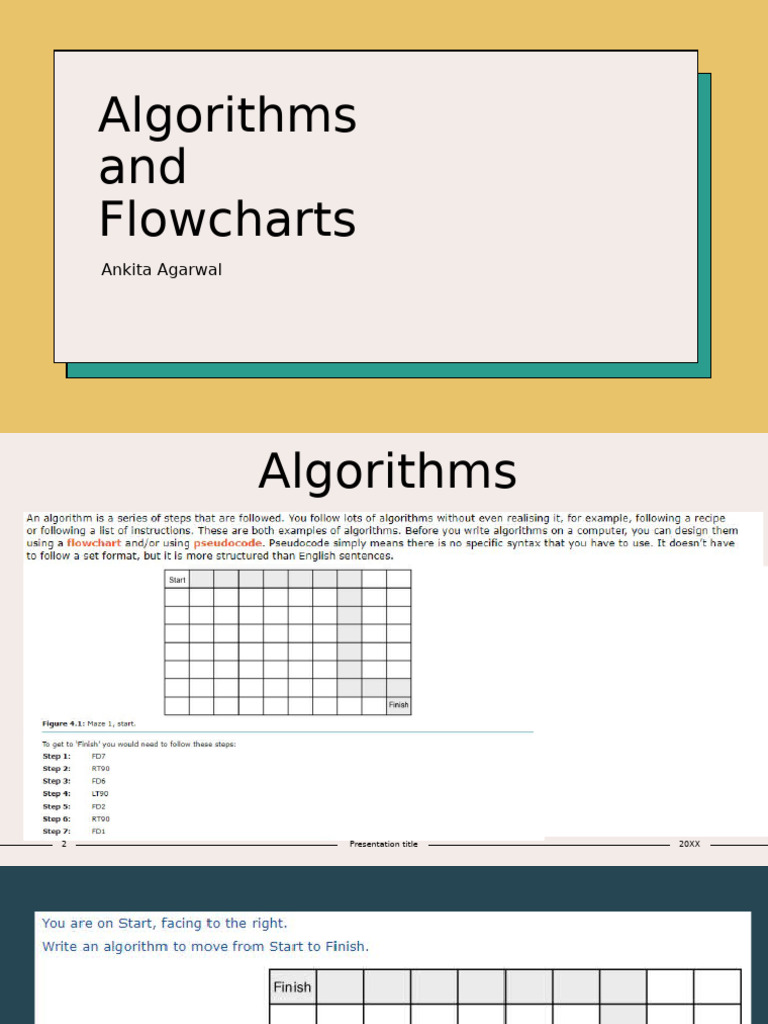 Algorithms and Flowcharts | PDF