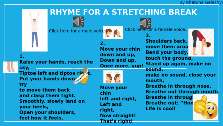 Rhyme For A Stretching Break | PDF