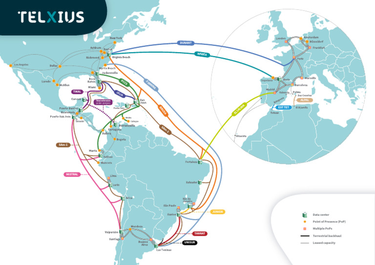 Telxius Map | PDF