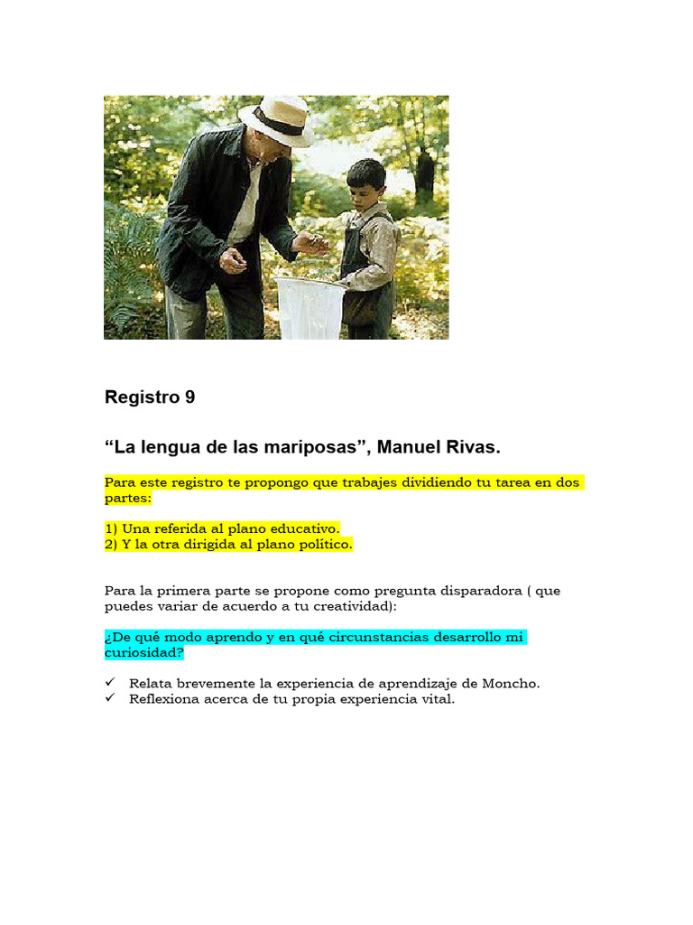 Registro 9 Manuel Rivas | PDF