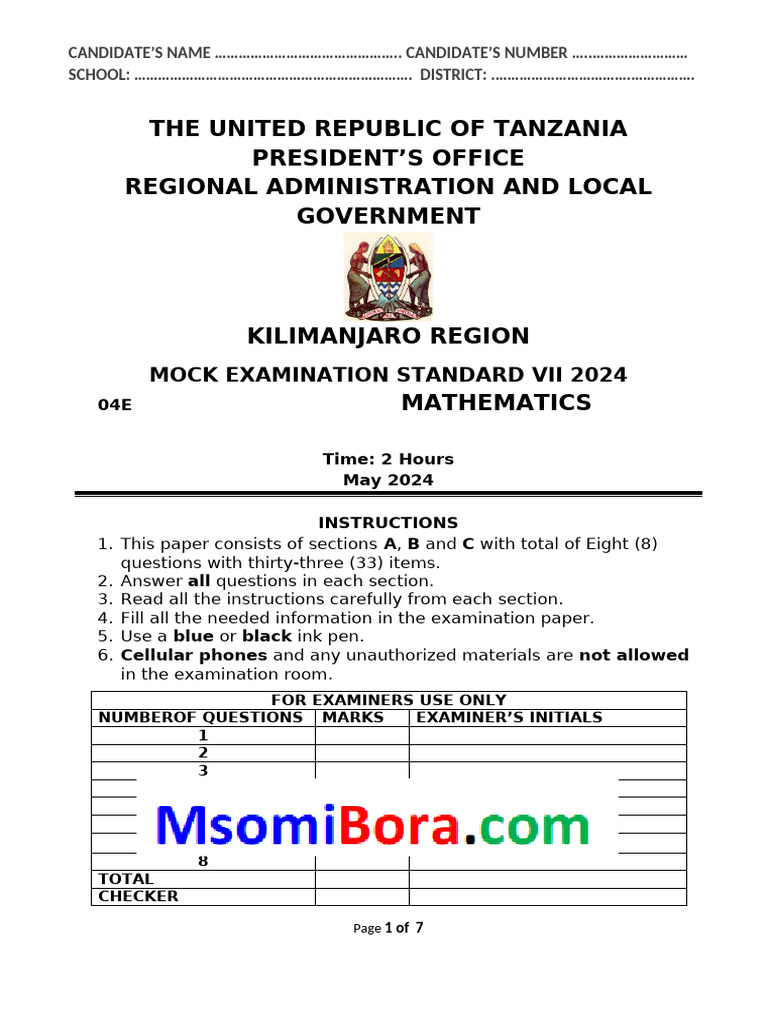 Mathematics Pdf Area