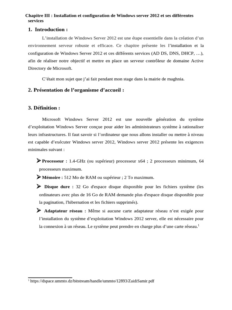 Installation de Windows Server 2012 | PDF | Machine virtuelle | Serveur ...