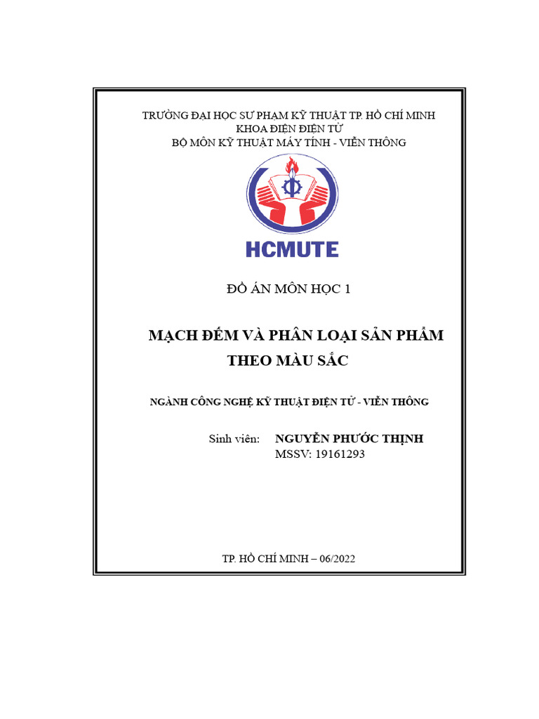 Mach Dem Va Phan Loai San Pham Theo Mau Sac Do An Mon Hoc Cong Nghe Ky ...