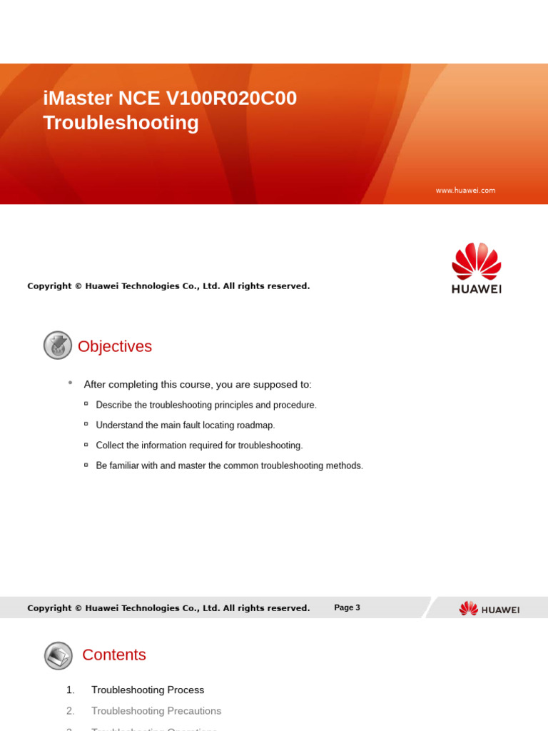 IMaster NCE V100R020C00 Troubleshooting 01 | PDF | Troubleshooting ...