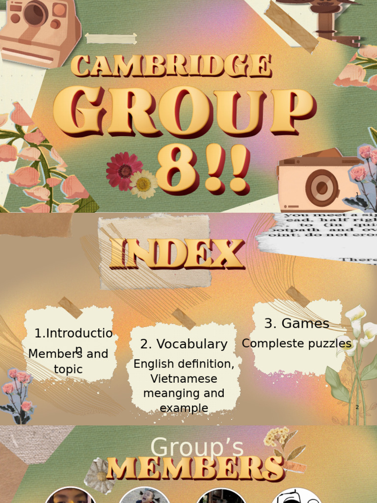 Vocabulary and Games for Learning English | PDF
