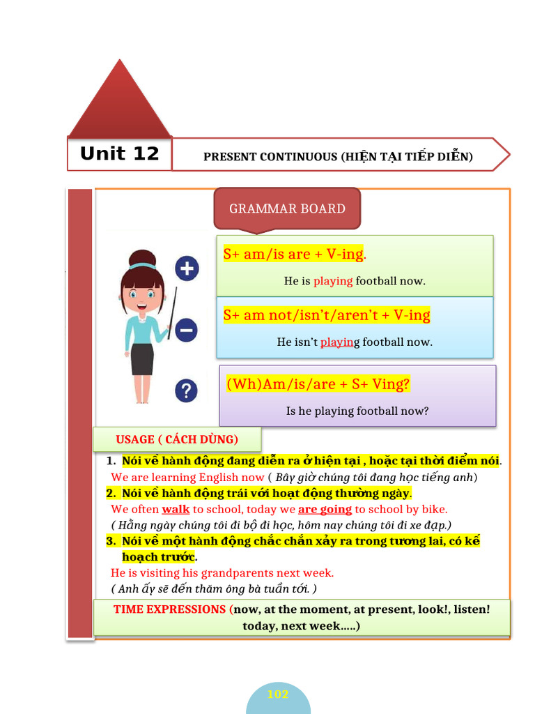 Possessive Adjectives and Present Continuous | PDF