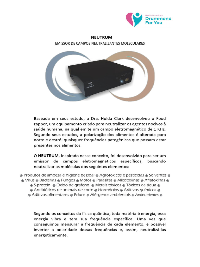 Emissor de Campos Neutros NEUTRUM | PDF