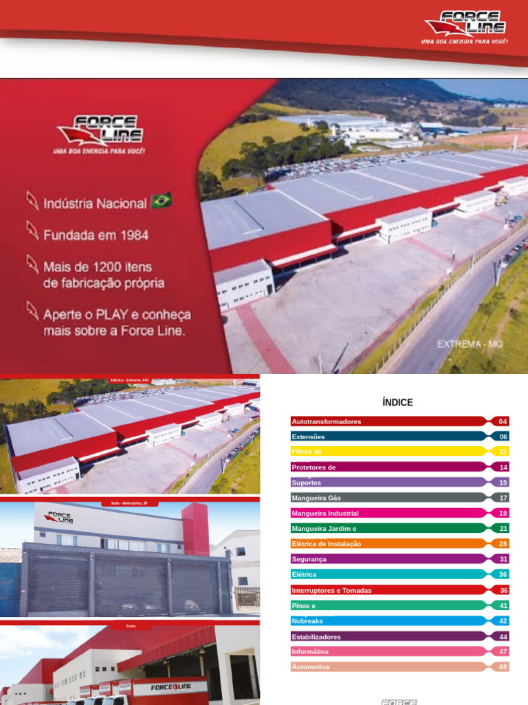 Catálogo Force Line Extrema | PDF | USB | Conector elétrico