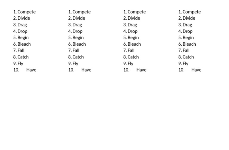 List of Action Verbs | PDF