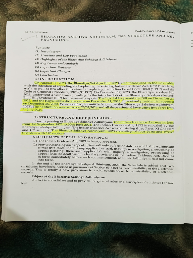 Bsa Evidence Pdf Justice Crime Violence