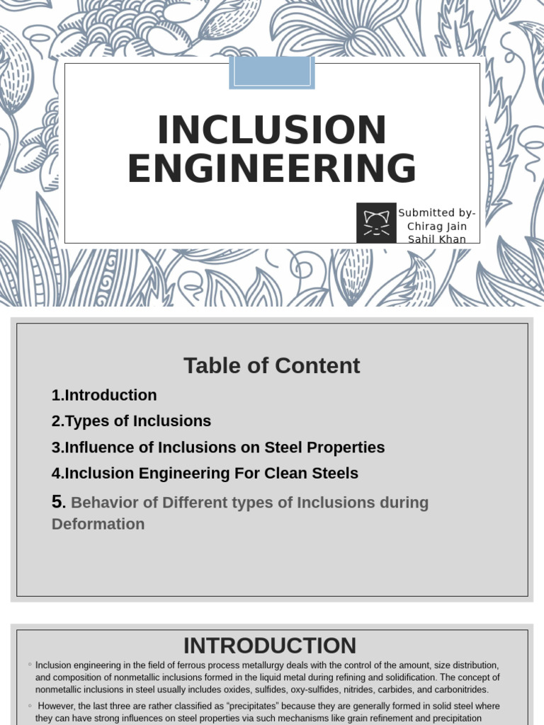 Inclusion Engineering | PDF | Steel | Alloy