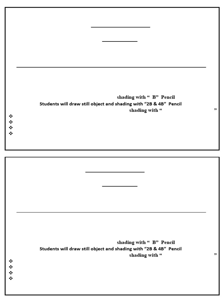 Drawing 1-6 Notice 2024 - 2025 | PDF | Drawing | Pencil