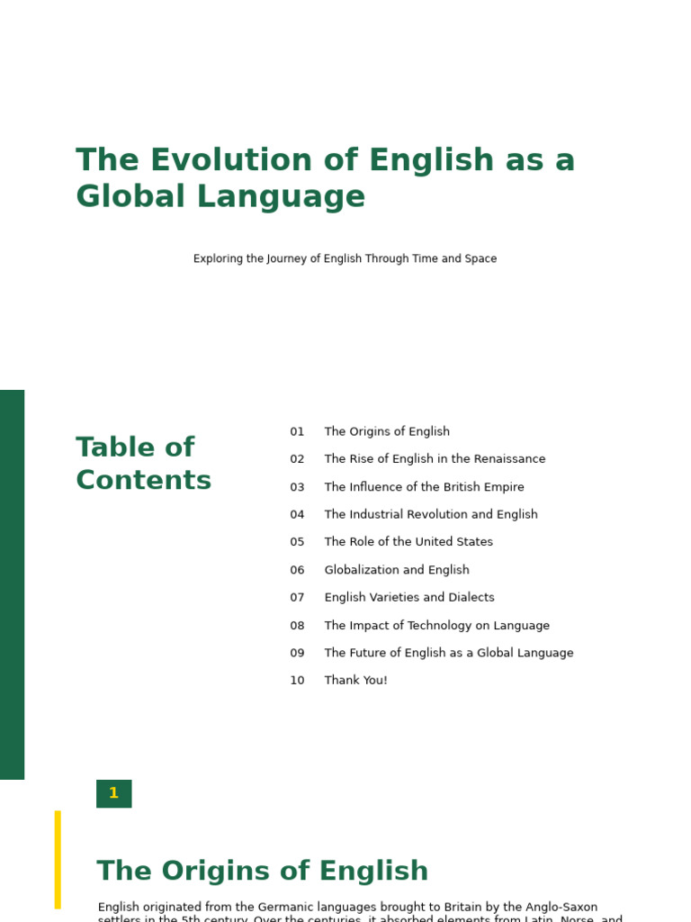 TheEvolutionofEnglishasaGlobalLanguagebb0c8ced985253e8 | PDF | English ...
