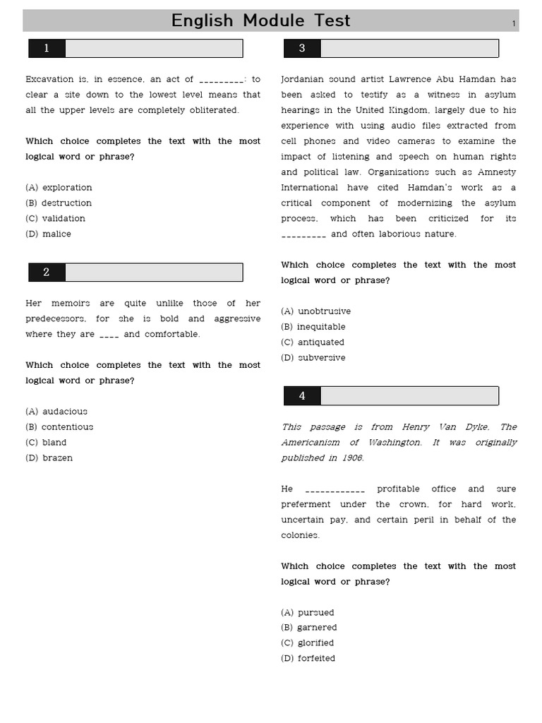 SI English Module Test 1 | PDF | The Planets | Giant Impact Hypothesis