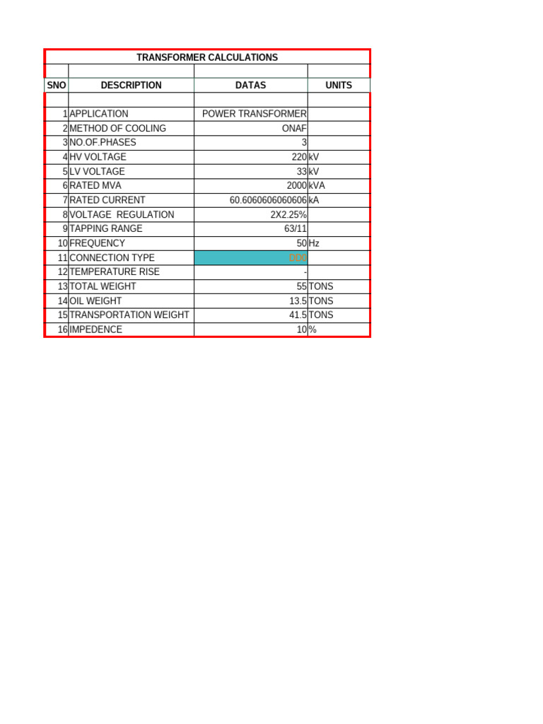Transformer Load Calculations Guide | PDF