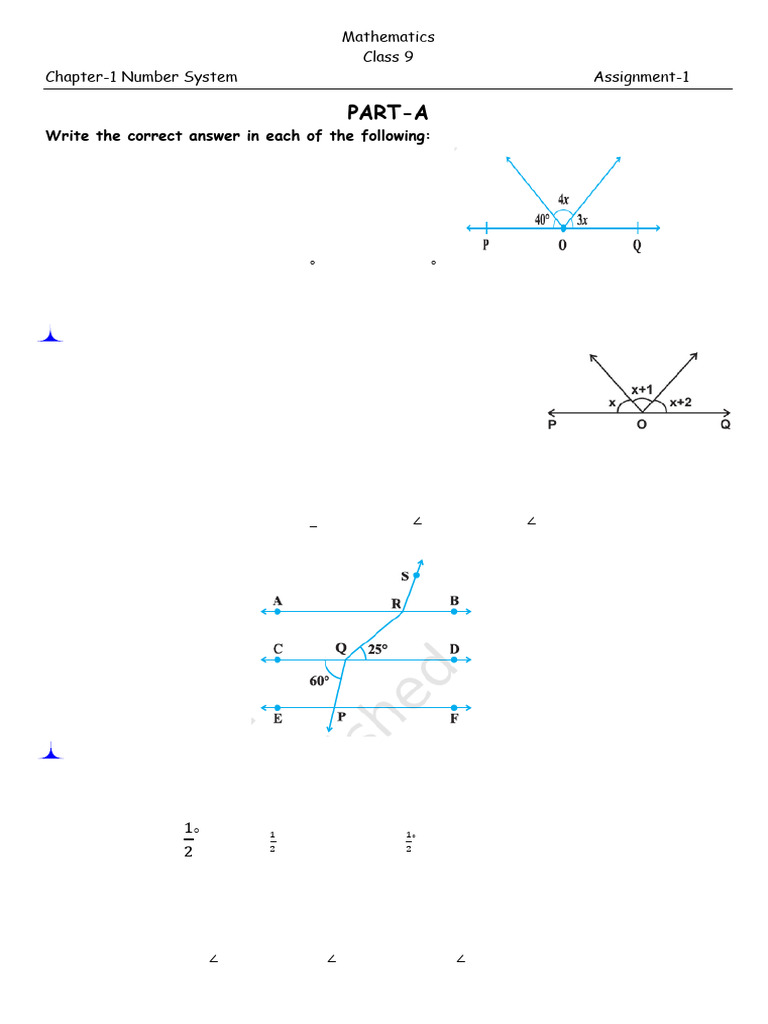 Ch-6 Worksheet | PDF | Triangle | Euclid