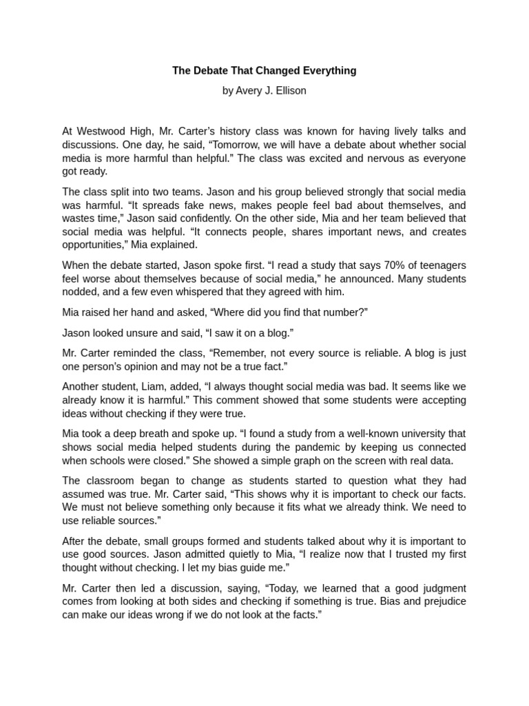 The Debate That Changed Everything Pdf Truth