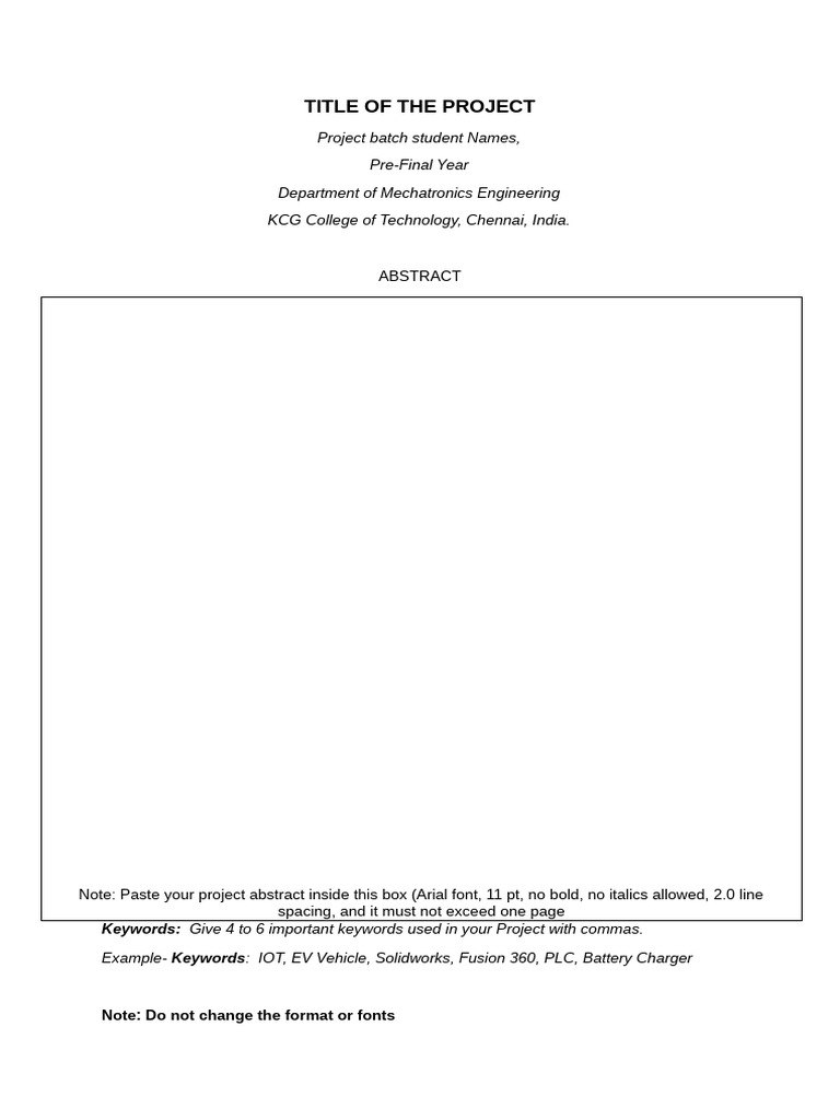 Project abstract pdf