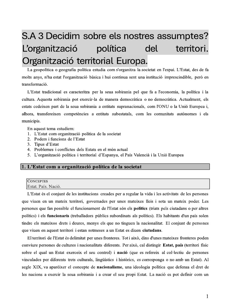 S A 3 Política | PDF