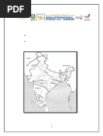 India Political Map Blank A4 Size 327 | PDF