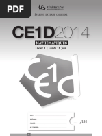 Corrigé CE1D Mathématiques 2024 | PDF | Mathématiques