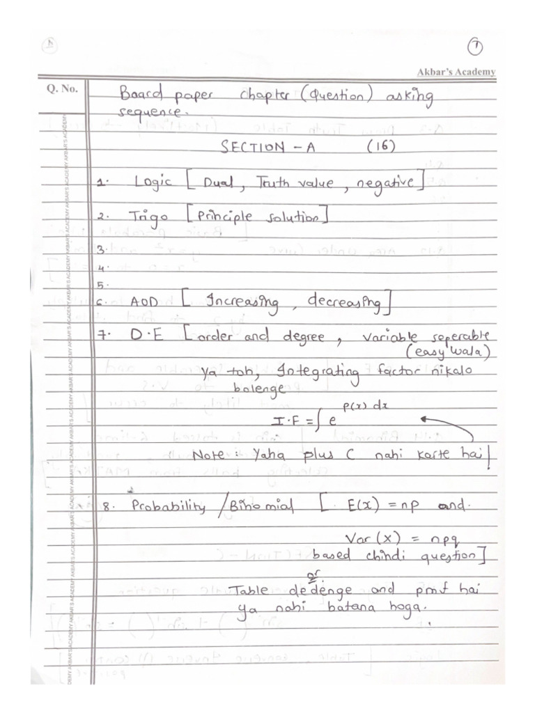 Most Likely Pattern and SEQUENCE For Math 2025 | PDF