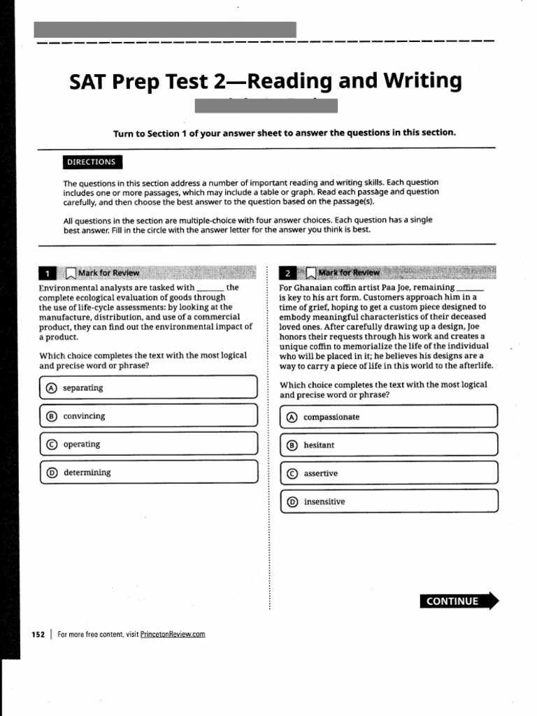 F Digital SAT English Module 1 | PDF