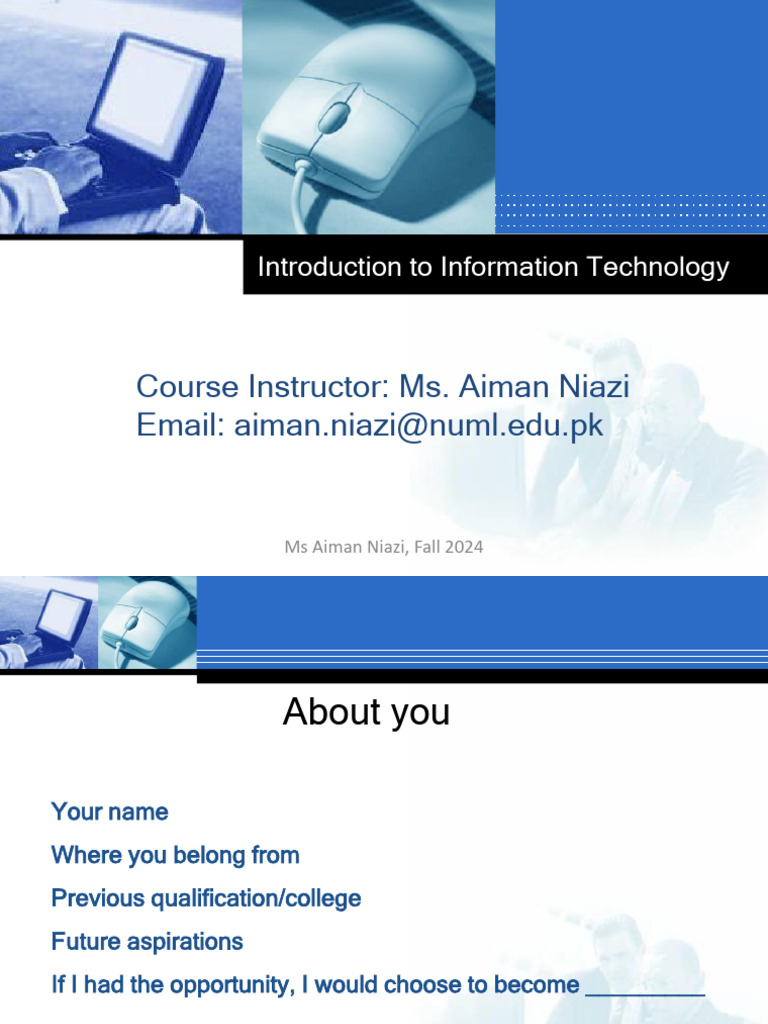 Introduction to IT Course Guide | PDF | Computer Hardware | Computer ...