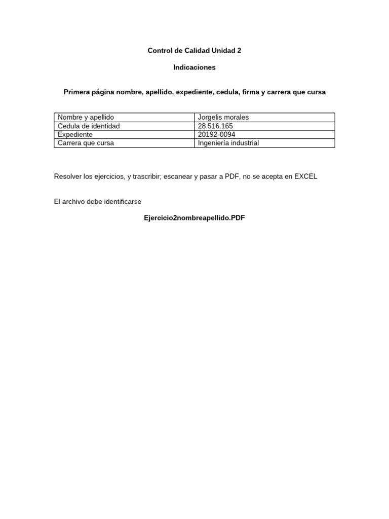 Control de Calidad en Ingeniería Industrial | PDF