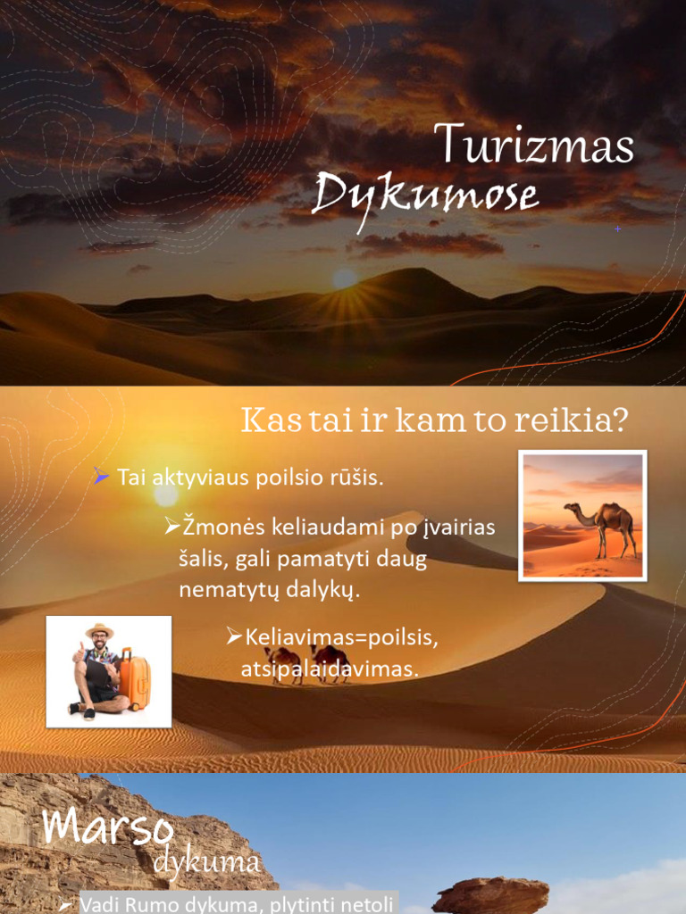 Turizmas Dykumoje | PDF