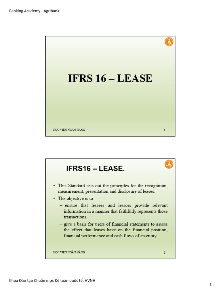 IFRS 16 Lease Accounting Overview | PDF | Lease | International ...
