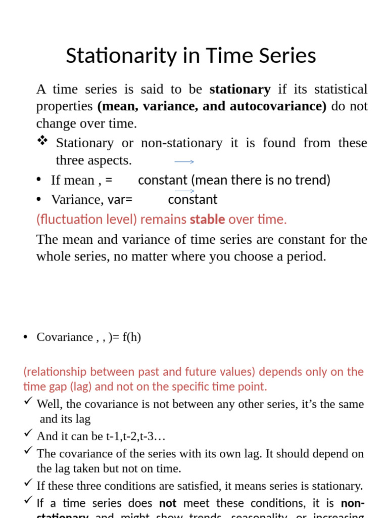 Time Series Lec 2 Stationa | PDF | Stationary Process | Autoregressive ...