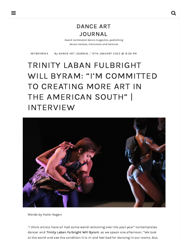 Dance Arts Journal Article | PDF | Dances | Performing Arts