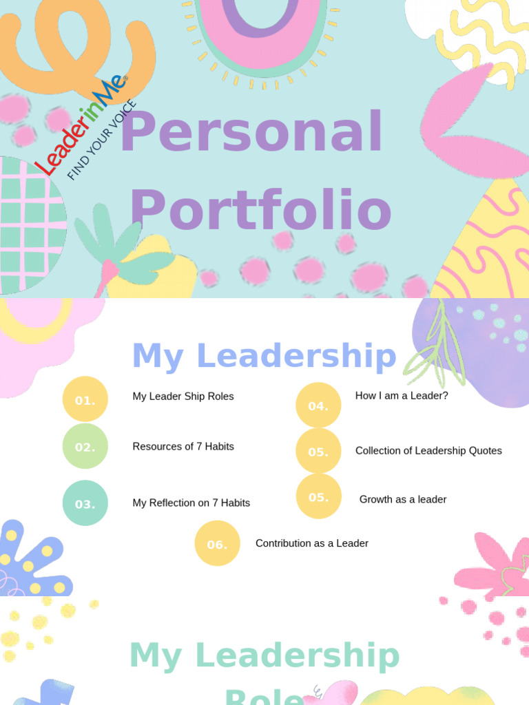 Personal Leadership Portfolio Overview | PDF