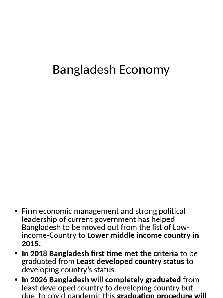 Bangladesh Economic Growth Overview 2023 | PDF | Gross Domestic Product ...