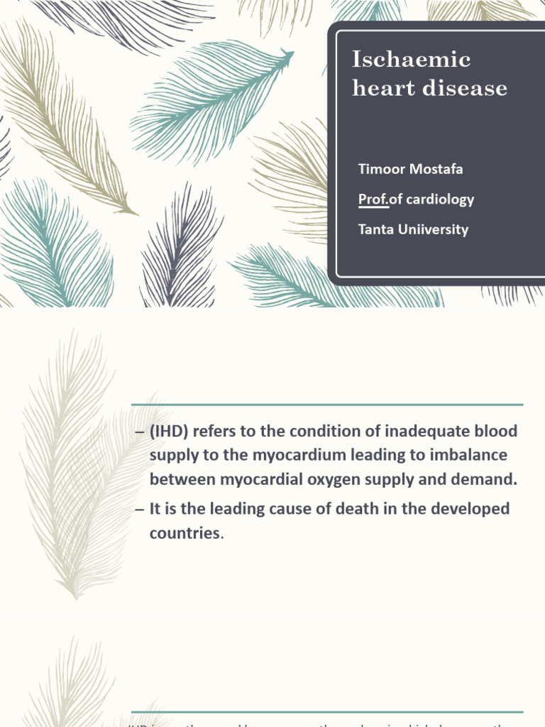 Ischaemic Heart Disease Overview | PDF | Myocardial Infarction ...