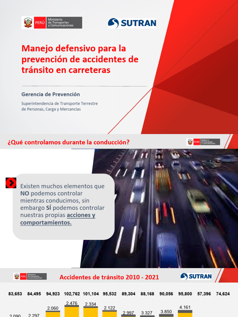 Manejo Defensivo para La Prevención de Accidentes de Tránsito en ...