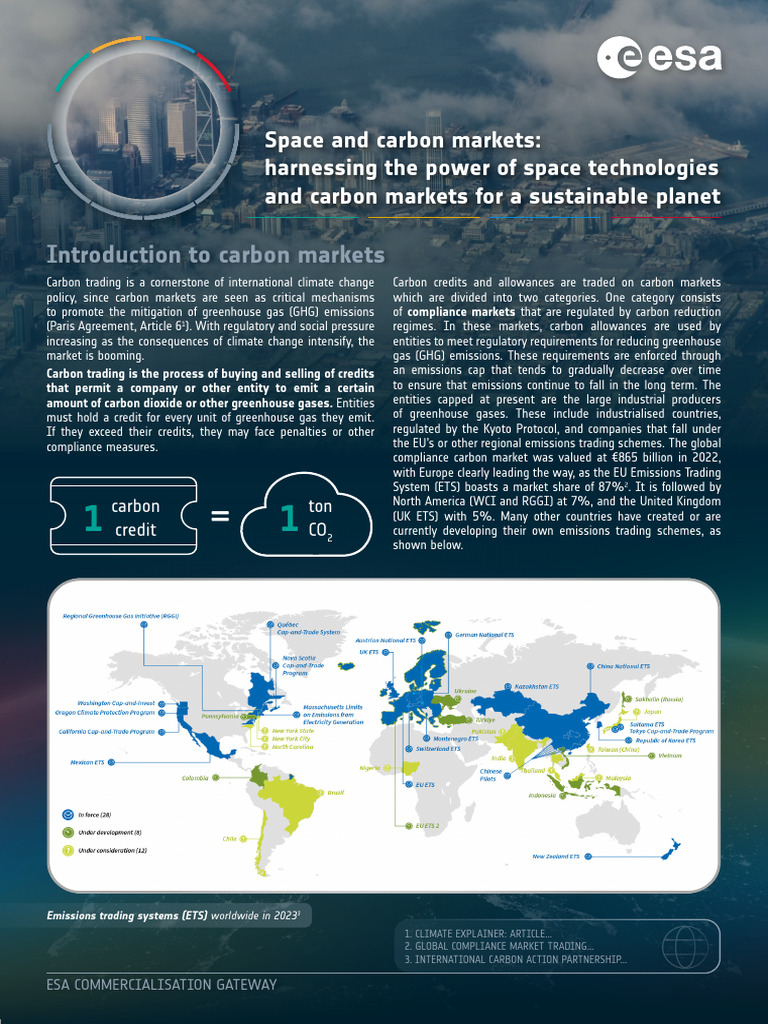 Space and Carbon Markets | PDF | Clean Development Mechanism | Climate ...