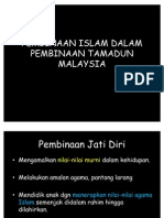 Pembinaan Islam Dalam Pembinaan Tamadun Malaysia